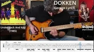 Dokken In My dreams George Lynch Guitar Solo with TAB