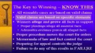 What It Takes To Win In Court