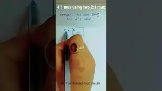 4:1 using two 2:1 mux!! #digitalelectronics #electronics #youtubeshorts #education #explore #college