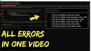 How to Fix PHP artisan migrate Errors in Laravel 8 - 9