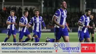 Worcester City 3 Bromsgrove Sporting 0 | Pitching In Southern Premier Central Division