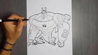 How To Draw Armodrillo From Ben 10 Step By Step Drawing