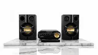PHILIPS FX10 Bluetooth Stereo System with CD Player, MP3, USB, FM, Bass Reflex Speaker, 230W