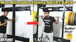 Ultimate Space Saving SQUAT RACK | Wall Folding Squat Rack | Siege Fitness