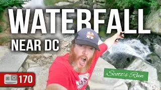 Awesome and EASY Waterfall Hike Near Washington DC | Scott's Run Trail | ADV 170
