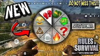 *NEW* EMOTES🕺🏽In Rules Of Survival😱 (Will NetEase Listen To Us 👀???)