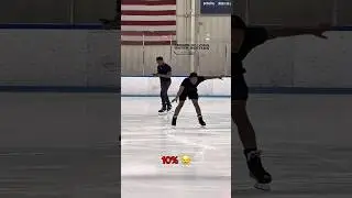 Skating level 0-1000% 😂⛸️ #iceskater #iceskate #iceskating