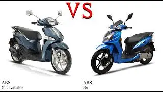 Piaggio Liberty 150 vs SYM Symphony SR 125 Test specification comparison