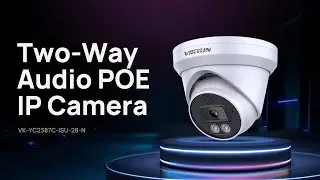 Купольная камера VK-YC2387C-ISU-28-N для активного сдерживания | IP-камера 4K 8MP PoE | Двусторон...