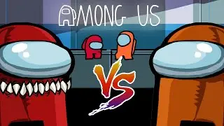 Among Us fight Red VS Orange (Among Us #Animation)