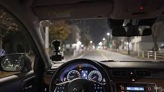Silent City Night Ambience with Distant Traffic and Soft Wind
