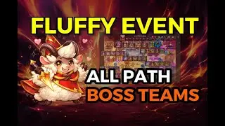 【HERO WARS】Fluffy Event Chapters 1&ndash;6 Full Clear(All Path & Boss Teams Shown)