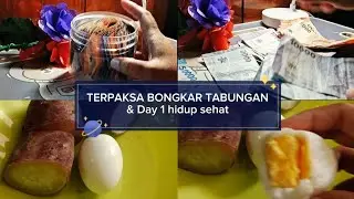 Bongkar tabungan sisa uang harian | Mulai hidup sehat #bongkartabungan #foryou # fyp #hidupsehat 