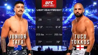 JUNIOR TAFA VS TUCO TOKKOS FULL FIGHT UFC ON ESPN 70