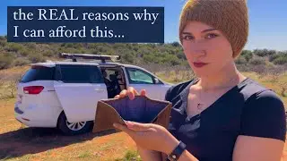 HOW I AFFORD SOLO VANLIFE// Monthly Budget, YouTube Revenue (with screenshots), and My Savings