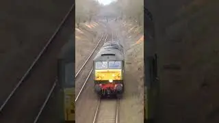 A lonely class 47 gives Nice Horns at Langho! #train #railway #diesel #shorts #power
