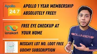 Free 1 Year Apollo 24/7 Membership | Lenskart Free Eye Checkup | Nescafe Lot No. Trick