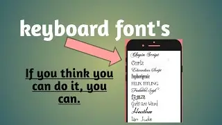 Keyboard Style fonts 2022 | amazing text style |