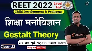 REET 2022 CDP |  CHILD DEVELOPMENT & PEDAGOGY | GESTALT THEORY |  REET CDP CLASSES