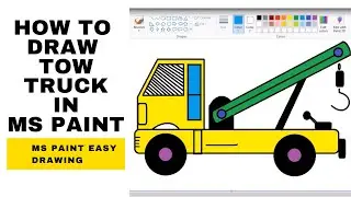 How To Draw Tow Truck in MS Paint