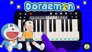 Doraemon Childhood BGM on Mobile Piano 🎹🎵 | Easy Walkband Tutorial 😱
