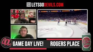Game 50: Devils At Oilers (Game Day Live!)