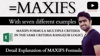 MAXIFS Formula in Excel |Hindi/Urdu| Detail MAXIFS Multiple criteria in the same criteria Range