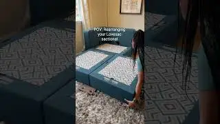 Rearranging my Lovesac Sactional | Family friendly couch #lovesac #livingroom #livingroomdecor