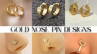 Latest Gold Nose Pin Designs For Daily Use | Nose Ring Designs | Gold Nose Pin Ideas 2025