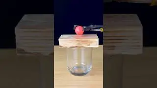 1000 degrees hot ball vs Wood 🪵😱 #experiment #science #asmr