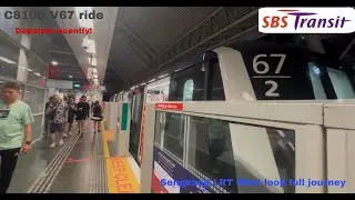 (Recently debuted on west loop) C810D V67 ride Sengkang LRT full Journey