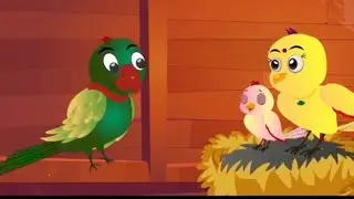 House painting work Tuni chidiya cartoon|Birdsstories | cartoon video | Hindi cartoon |cartoon video