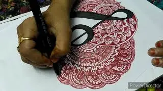 Musical Notes Mandala Art step by step || #follow #mandalaart #doodleart #zentangle #creativeart