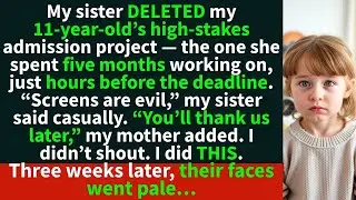 My sister DELETED my 11 year old&rsquo;s admission project she spent FIVE MONTHS on, hours before deadl