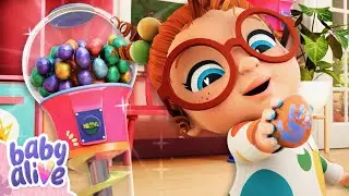 A GRANDE máquina de venda automática de caça aos ovos de Páscoa! 🐣 Episódio Baby Alive NOVO