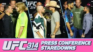 UFC 314 Staredowns: Volkavnoski, Lopes, Chandler, & Pimblett Face Off | MMA Fighting