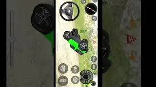Modified Mahindra Thar 👿 new driving long jump challenge 🎯 Indian Cars Simulator 3D gadi wala games