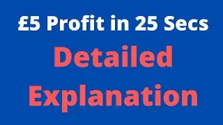 &pound;5 Profit In 25 Seconds - Trade Explained - Horse Race Trading On Betfair