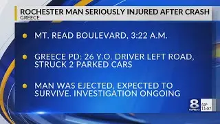 Driver seriously injured in Mt. Read Boulevard crash