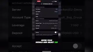 Open a demo account in 20 seconds