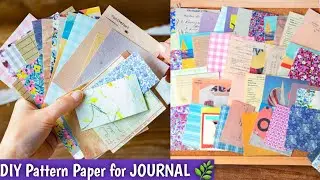 How to make Pattern paper for JOURNAL 😍 DIY Pattern paper at Home #craftersworld #journal #diy