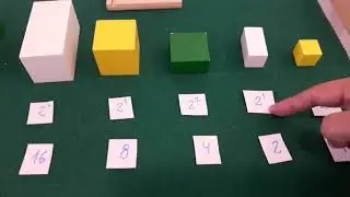 Sistema binario con  material montessori