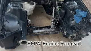 K24 E36 Wagon Build Pt5- BMW engine removal