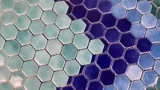 Hexagon - Pool Tile - Glass Pool Tile