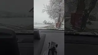 Probably last video of driving in snow. From an hour ago.