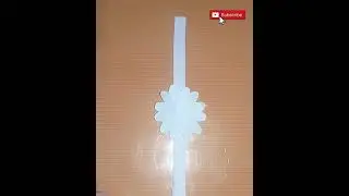 White paper Rakhi making idea | Easy handmade Rakhi from paper #shorts #arttutorial #art
