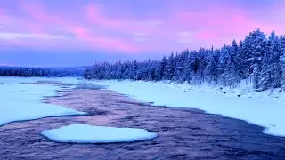 Magical Winter Music with Water Sounds &bull; Peaceful Winter Music &bull; Sleep, Relax, Meditate