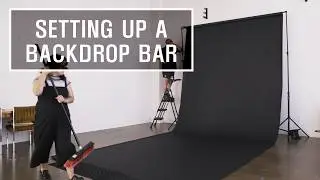 Photo Studio Basics - How to Set Up a Paper Backdrop Bar