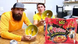 I ALMOST PASSED OUT! Worlds HOTTEST Ramen Noodles! Buldak Challenge!