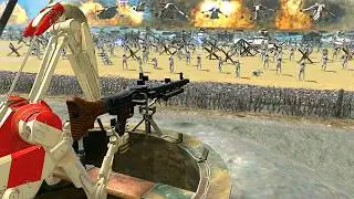 I built a Clone Wars D-DAY BEACH Invasion of CLIFF BUNKERS! - Gates of Hell: Star Wars Mod
